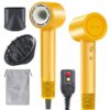 Rizzdeek 110k RPM High-Speed Brushless Dryer - Fast Drying & Frizz-Free rizzdeek lightweight hair dryer, high speed 160,000 rpm 500m negative ions brushless blow dryer for frizz free shine, fast drying intelligent thermo control, quiet travel dryer with magnetic nozzle
