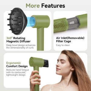 rizzdeek 160k rpm high speed dryer fast drying & frizz free shine